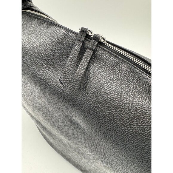 BY FAR Maxi Cush 100% cowhide leather large shoulder bag + Dust bag BLACK - Picture 9 of 11